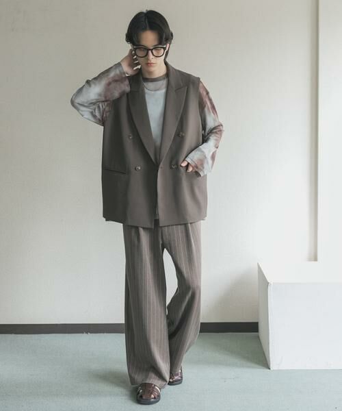 SENSE OF PLACE by URBAN RESEARCH / センスオブプレイス バイ アーバンリサーチ ベスト | ダブルテーラードベスト | 詳細6