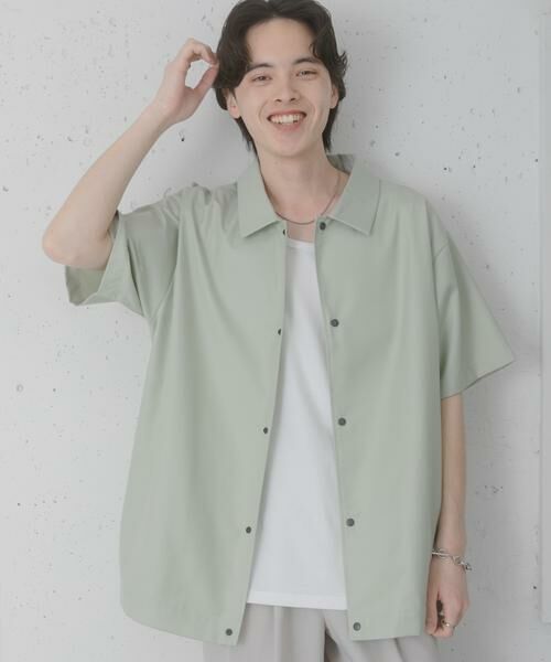 SENSE OF PLACE by URBAN RESEARCH / センスオブプレイス バイ アーバンリサーチ ブルゾン | ハーフスリーブコーチジャケット（ミント）