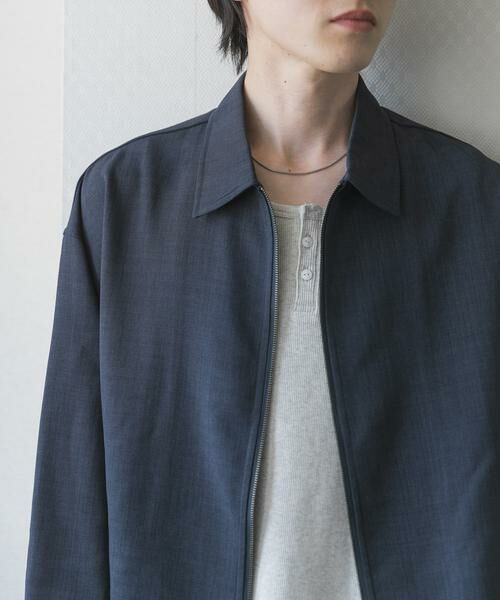 SENSE OF PLACE by URBAN RESEARCH / センスオブプレイス バイ アーバンリサーチ ブルゾン | 『UR TECH DRYLUXE』リネンライクジップブルゾン | 詳細1