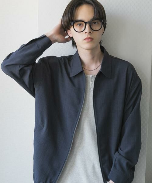 SENSE OF PLACE by URBAN RESEARCH / センスオブプレイス バイ アーバンリサーチ ブルゾン | 『UR TECH DRYLUXE』リネンライクジップブルゾン | 詳細3