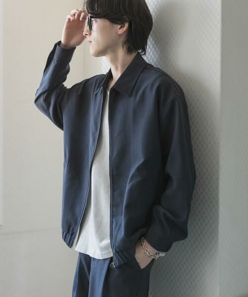 SENSE OF PLACE by URBAN RESEARCH / センスオブプレイス バイ アーバンリサーチ ブルゾン | 『UR TECH DRYLUXE』リネンライクジップブルゾン | 詳細4