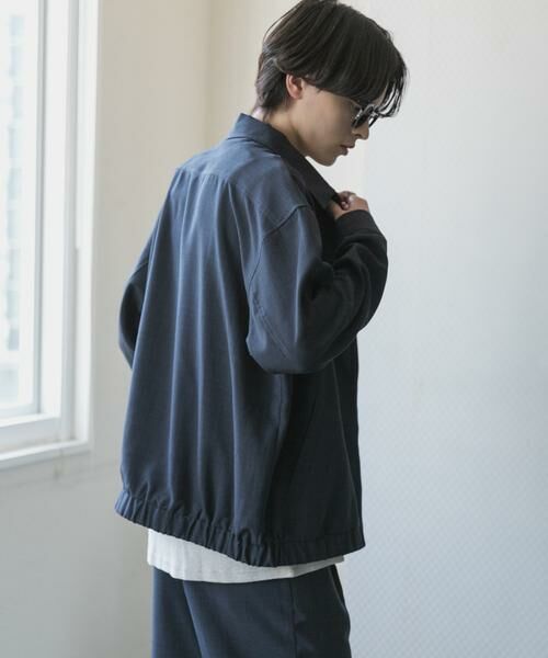 SENSE OF PLACE by URBAN RESEARCH / センスオブプレイス バイ アーバンリサーチ ブルゾン | 『UR TECH DRYLUXE』リネンライクジップブルゾン | 詳細7