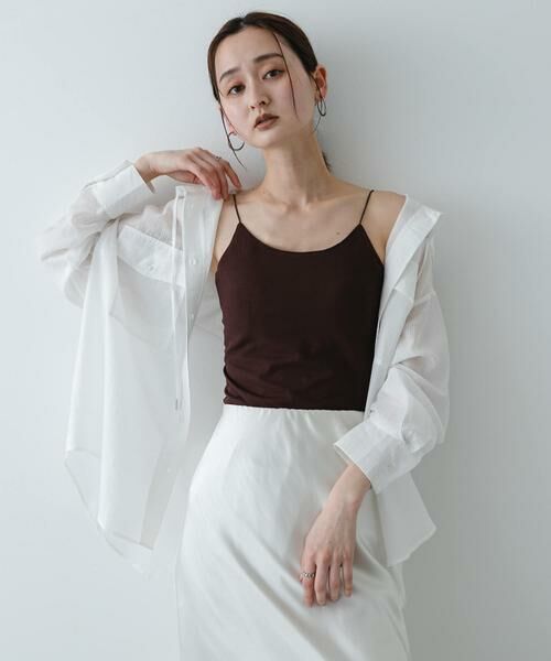 SENSE OF PLACE by URBAN RESEARCH / センスオブプレイス バイ アーバンリサーチ キャミソール・チューブトップ | 『接触冷感』汗ジミ防止カップツキバックオープンキャミソール | 詳細1