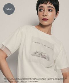 SENSE OF PLACE by URBAN RESEARCH / センスオブプレイス バイ アーバンリサーチ Tシャツ | 『別注』MARILYNMONROE×SENSE OF PLACE　チュールグラフィックTシャツ