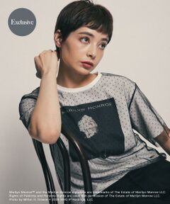 SENSE OF PLACE by URBAN RESEARCH / センスオブプレイス バイ アーバンリサーチ Tシャツ | 『別注』MARILYNMONROE×SENSE OF PLACE　チュールグラフィックTシャツ