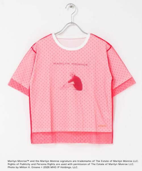SENSE OF PLACE by URBAN RESEARCH / センスオブプレイス バイ アーバンリサーチ Tシャツ | 『別注』MARILYNMONROE×SENSE OF PLACE　チュールグラフィックTシャツ | 詳細4