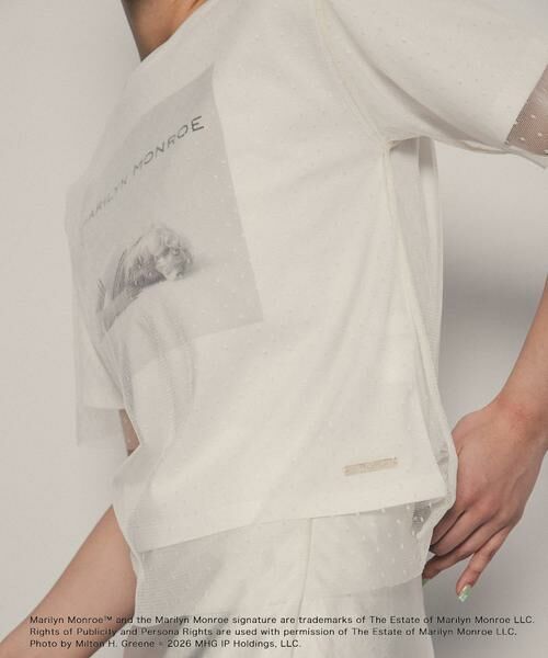 SENSE OF PLACE by URBAN RESEARCH / センスオブプレイス バイ アーバンリサーチ Tシャツ | 『別注』MARILYNMONROE×SENSE OF PLACE　チュールグラフィックTシャツ | 詳細7