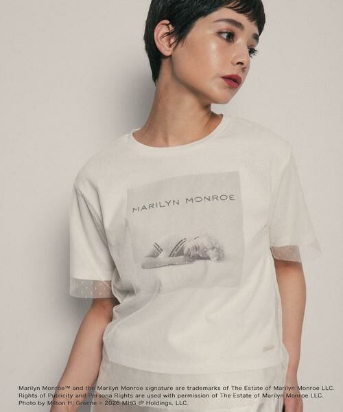 SENSE OF PLACE by URBAN RESEARCH / センスオブプレイス バイ アーバンリサーチ Tシャツ | 『別注』MARILYNMONROE×SENSE OF PLACE　チュールグラフィックTシャツ | 詳細8