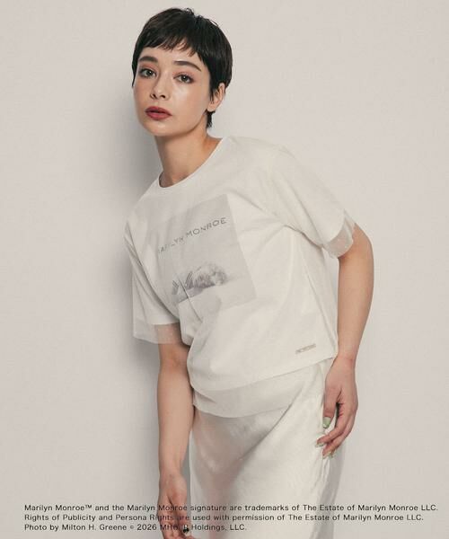 SENSE OF PLACE by URBAN RESEARCH / センスオブプレイス バイ アーバンリサーチ Tシャツ | 『別注』MARILYNMONROE×SENSE OF PLACE　チュールグラフィックTシャツ | 詳細9