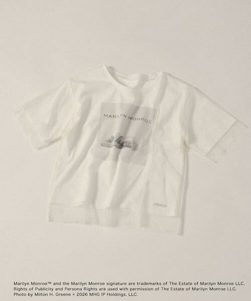 SENSE OF PLACE by URBAN RESEARCH / センスオブプレイス バイ アーバンリサーチ Tシャツ | 『別注』MARILYNMONROE×SENSE OF PLACE　チュールグラフィックTシャツ | 詳細13