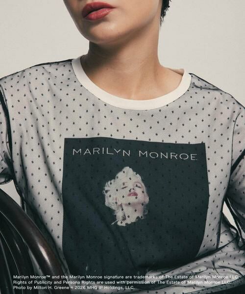 SENSE OF PLACE by URBAN RESEARCH / センスオブプレイス バイ アーバンリサーチ Tシャツ | 『別注』MARILYNMONROE×SENSE OF PLACE　チュールグラフィックTシャツ | 詳細17