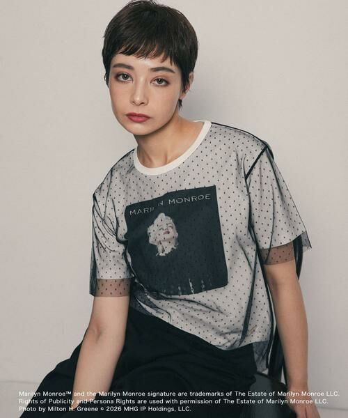 SENSE OF PLACE by URBAN RESEARCH / センスオブプレイス バイ アーバンリサーチ Tシャツ | 『別注』MARILYNMONROE×SENSE OF PLACE　チュールグラフィックTシャツ | 詳細18