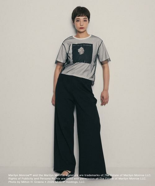 SENSE OF PLACE by URBAN RESEARCH / センスオブプレイス バイ アーバンリサーチ Tシャツ | 『別注』MARILYNMONROE×SENSE OF PLACE　チュールグラフィックTシャツ | 詳細22