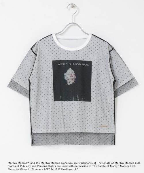 SENSE OF PLACE by URBAN RESEARCH / センスオブプレイス バイ アーバンリサーチ Tシャツ | 『別注』MARILYNMONROE×SENSE OF PLACE　チュールグラフィックTシャツ | 詳細25