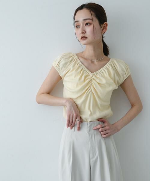 SENSE OF PLACE by URBAN RESEARCH / センスオブプレイス バイ アーバンリサーチ Tシャツ | ギャザーネックカットトップ | 詳細2