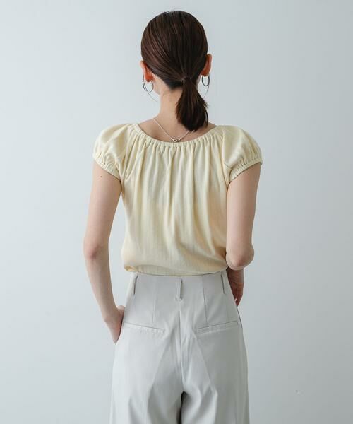 SENSE OF PLACE by URBAN RESEARCH / センスオブプレイス バイ アーバンリサーチ Tシャツ | ギャザーネックカットトップ | 詳細3