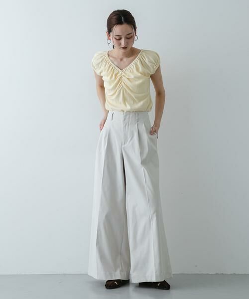 SENSE OF PLACE by URBAN RESEARCH / センスオブプレイス バイ アーバンリサーチ Tシャツ | ギャザーネックカットトップ | 詳細4