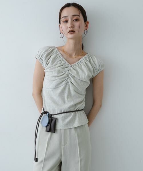 SENSE OF PLACE by URBAN RESEARCH / センスオブプレイス バイ アーバンリサーチ Tシャツ | ギャザーネックカットトップ | 詳細18