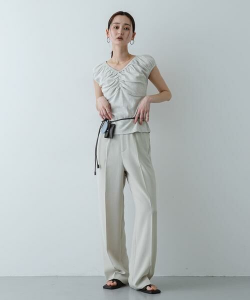 SENSE OF PLACE by URBAN RESEARCH / センスオブプレイス バイ アーバンリサーチ Tシャツ | ギャザーネックカットトップ | 詳細20