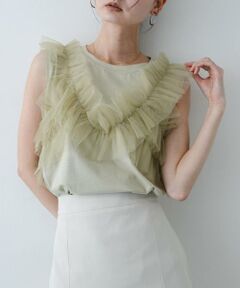 SENSE OF PLACE by URBAN RESEARCH / センスオブプレイス バイ アーバンリサーチ Tシャツ | フリルデザインカットトップ