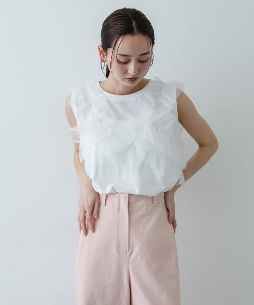 SENSE OF PLACE by URBAN RESEARCH / センスオブプレイス バイ アーバンリサーチ Tシャツ | フリルデザインカットトップ | 詳細2