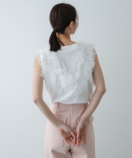 SENSE OF PLACE by URBAN RESEARCH / センスオブプレイス バイ アーバンリサーチ Tシャツ | フリルデザインカットトップ | 詳細3