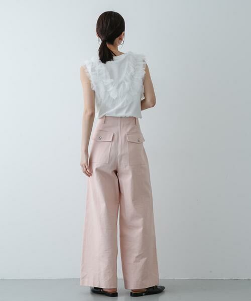 SENSE OF PLACE by URBAN RESEARCH / センスオブプレイス バイ アーバンリサーチ Tシャツ | フリルデザインカットトップ | 詳細5