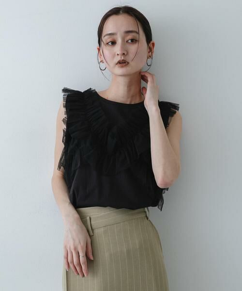 SENSE OF PLACE by URBAN RESEARCH / センスオブプレイス バイ アーバンリサーチ Tシャツ | フリルデザインカットトップ | 詳細8