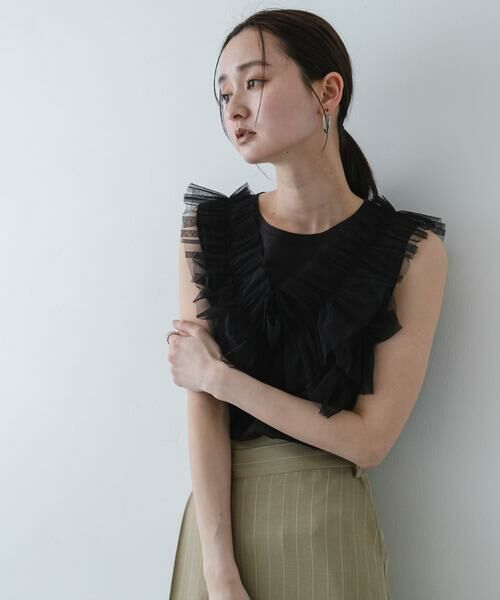 SENSE OF PLACE by URBAN RESEARCH / センスオブプレイス バイ アーバンリサーチ Tシャツ | フリルデザインカットトップ | 詳細9