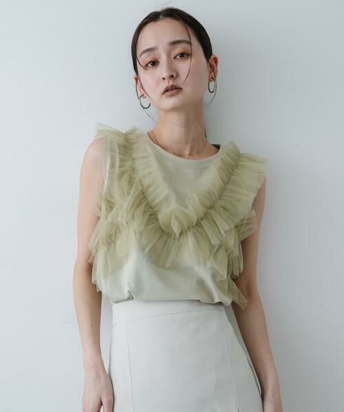 SENSE OF PLACE by URBAN RESEARCH / センスオブプレイス バイ アーバンリサーチ Tシャツ | フリルデザインカットトップ | 詳細16