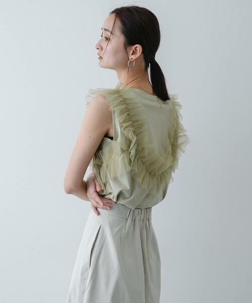SENSE OF PLACE by URBAN RESEARCH / センスオブプレイス バイ アーバンリサーチ Tシャツ | フリルデザインカットトップ | 詳細18