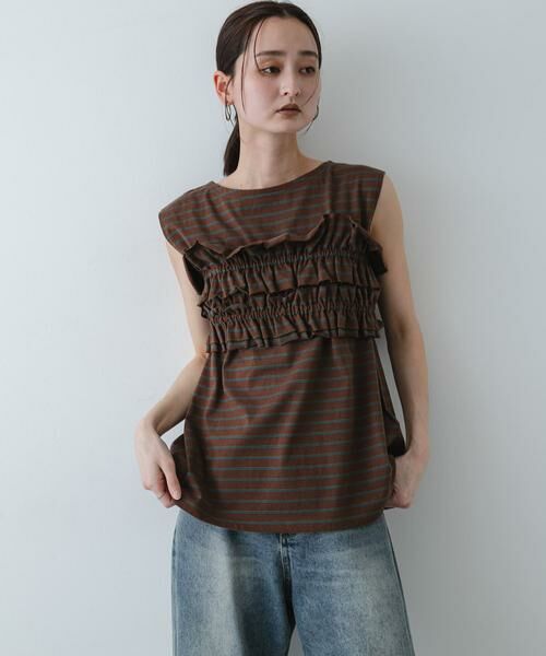 SENSE OF PLACE by URBAN RESEARCH / センスオブプレイス バイ アーバンリサーチ Tシャツ | ボーダーカットビスチェセット | 詳細2