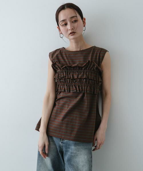 SENSE OF PLACE by URBAN RESEARCH / センスオブプレイス バイ アーバンリサーチ Tシャツ | ボーダーカットビスチェセット | 詳細3