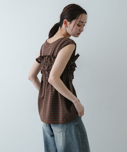 SENSE OF PLACE by URBAN RESEARCH / センスオブプレイス バイ アーバンリサーチ Tシャツ | ボーダーカットビスチェセット | 詳細4