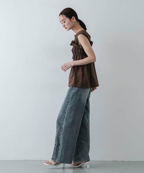 SENSE OF PLACE by URBAN RESEARCH / センスオブプレイス バイ アーバンリサーチ Tシャツ | ボーダーカットビスチェセット | 詳細6