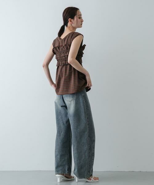 SENSE OF PLACE by URBAN RESEARCH / センスオブプレイス バイ アーバンリサーチ Tシャツ | ボーダーカットビスチェセット | 詳細7