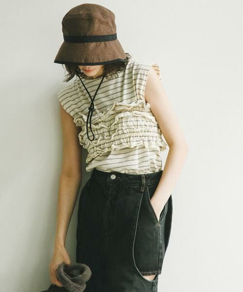 SENSE OF PLACE by URBAN RESEARCH / センスオブプレイス バイ アーバンリサーチ Tシャツ | ボーダーカットビスチェセット | 詳細15