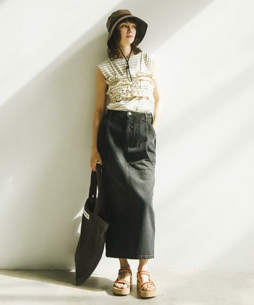 SENSE OF PLACE by URBAN RESEARCH / センスオブプレイス バイ アーバンリサーチ Tシャツ | ボーダーカットビスチェセット | 詳細16