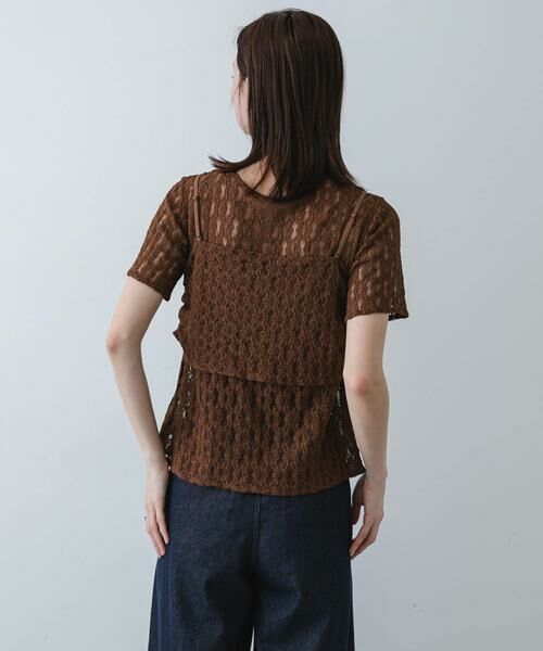 SENSE OF PLACE by URBAN RESEARCH / センスオブプレイス バイ アーバンリサーチ Tシャツ | レースビスチェアンサンブルカットトップ | 詳細3