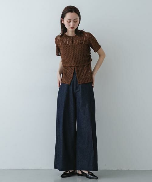 SENSE OF PLACE by URBAN RESEARCH / センスオブプレイス バイ アーバンリサーチ Tシャツ | レースビスチェアンサンブルカットトップ | 詳細4