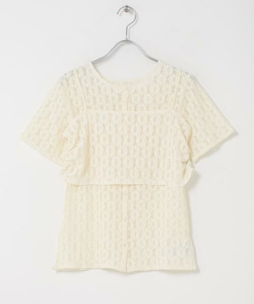 SENSE OF PLACE by URBAN RESEARCH / センスオブプレイス バイ アーバンリサーチ Tシャツ | レースビスチェアンサンブルカットトップ | 詳細15