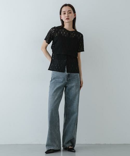 SENSE OF PLACE by URBAN RESEARCH / センスオブプレイス バイ アーバンリサーチ Tシャツ | レースビスチェアンサンブルカットトップ | 詳細19