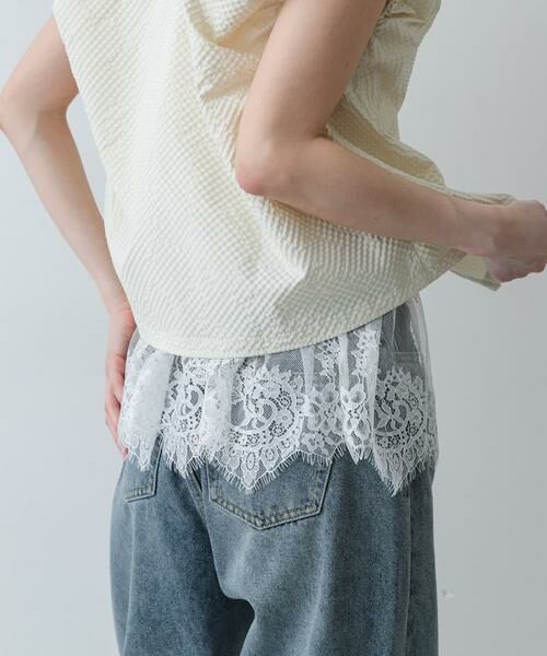 SENSE OF PLACE by URBAN RESEARCH / センスオブプレイス バイ アーバンリサーチ キャミソール・チューブトップ | レースドッキングカップツキキャミソール | 詳細3