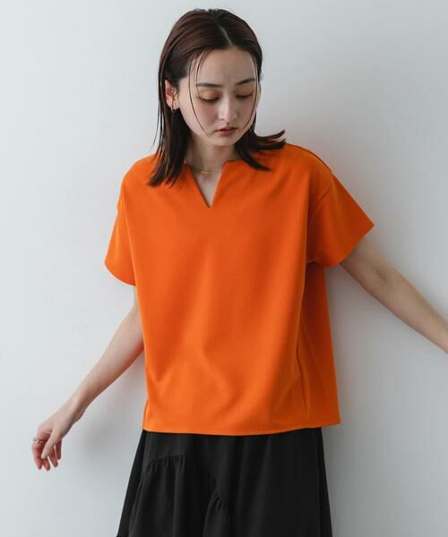 SENSE OF PLACE by URBAN RESEARCH / センスオブプレイス バイ アーバンリサーチ Tシャツ | キーネックミラノリブTシャツ | 詳細1