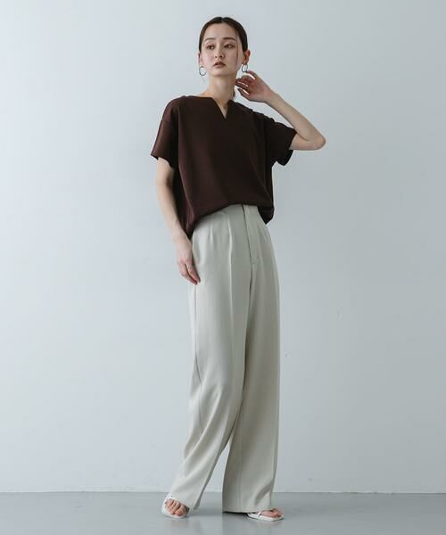 SENSE OF PLACE by URBAN RESEARCH / センスオブプレイス バイ アーバンリサーチ Tシャツ | キーネックミラノリブTシャツ | 詳細4