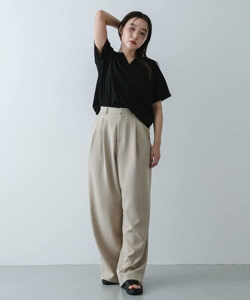 SENSE OF PLACE by URBAN RESEARCH / センスオブプレイス バイ アーバンリサーチ Tシャツ | キーネックミラノリブTシャツ | 詳細30