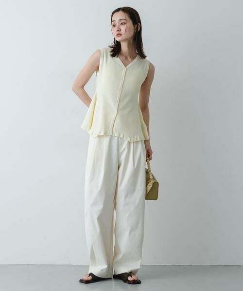 SENSE OF PLACE by URBAN RESEARCH / センスオブプレイス バイ アーバンリサーチ ニット・セーター | 『洗濯可/毛玉防止』SKINProof抗ピルペプラムニットカーディガン | 詳細4