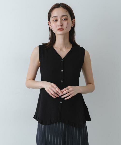 SENSE OF PLACE by URBAN RESEARCH / センスオブプレイス バイ アーバンリサーチ ニット・セーター | 『洗濯可/毛玉防止』SKINProof抗ピルペプラムニットカーディガン | 詳細9