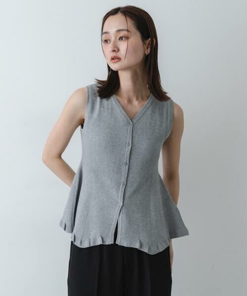 SENSE OF PLACE by URBAN RESEARCH / センスオブプレイス バイ アーバンリサーチ ニット・セーター | 『洗濯可/毛玉防止』SKINProof抗ピルペプラムニットカーディガン | 詳細19