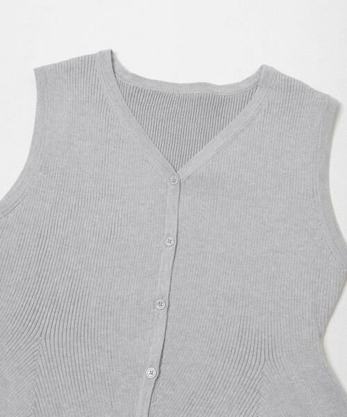 SENSE OF PLACE by URBAN RESEARCH / センスオブプレイス バイ アーバンリサーチ ニット・セーター | 『洗濯可/毛玉防止』SKINProof抗ピルペプラムニットカーディガン | 詳細24